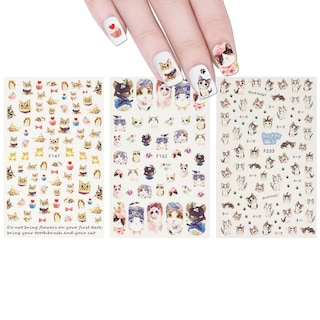 Foto 1 | Pegatinas Para Uñas Allydrew Love For Cats, 3 Hojas Con Gatito - Venta Internacional.