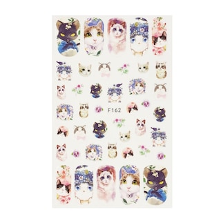 Foto 3 | Pegatinas Para Uñas Allydrew Love For Cats, 3 Hojas Con Gatito - Venta Internacional.