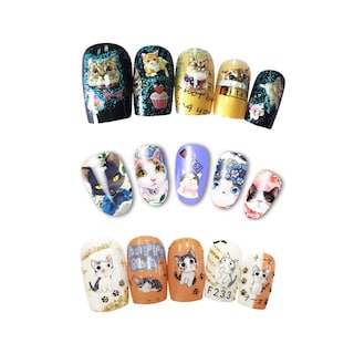 Foto 5 | Pegatinas Para Uñas Allydrew Love For Cats, 3 Hojas Con Gatito - Venta Internacional.