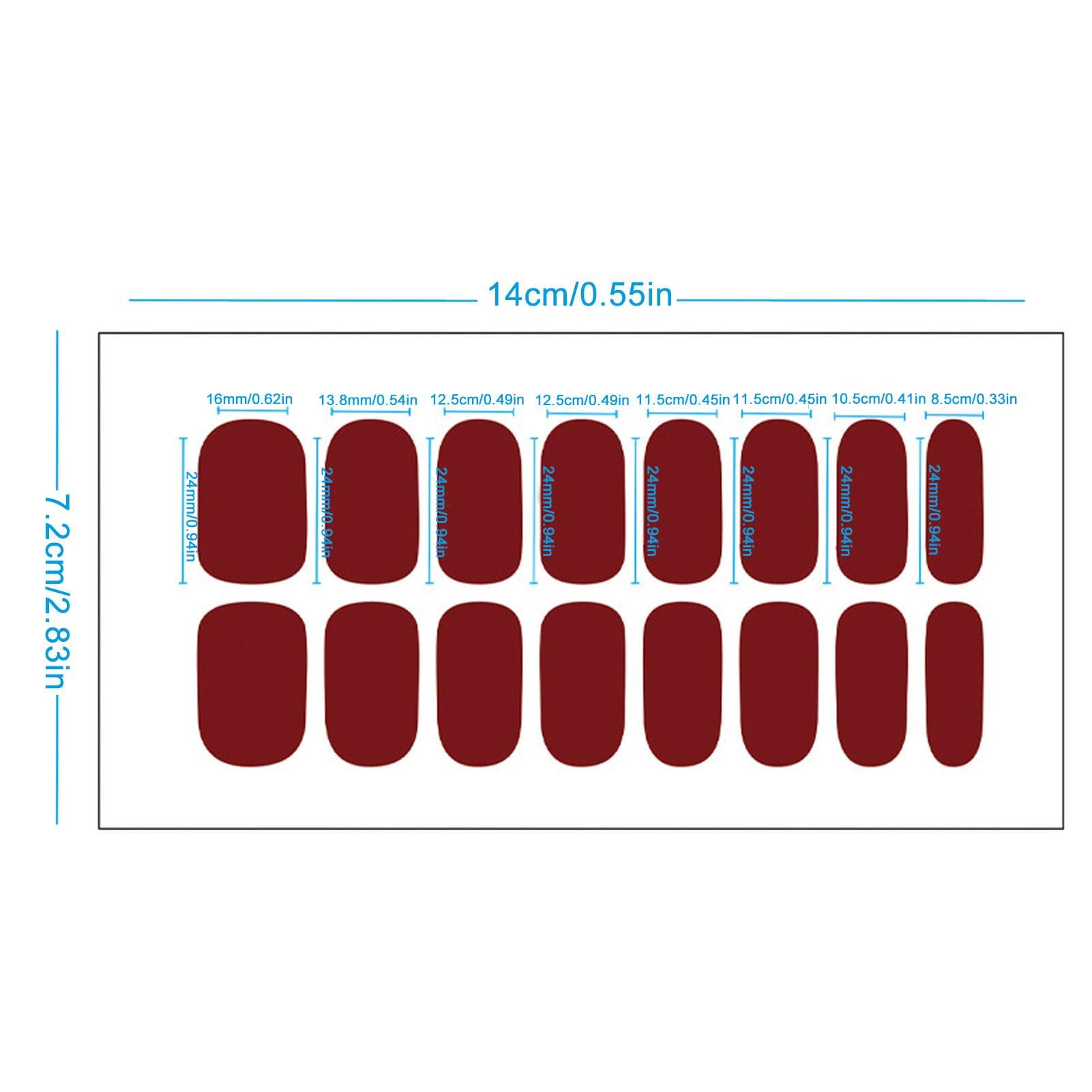 Foto 5 | Tiras De Esmalte De Uñas En Gel Semicurado Con Lima De Uñas Y Pegatinas - Venta Internacional.