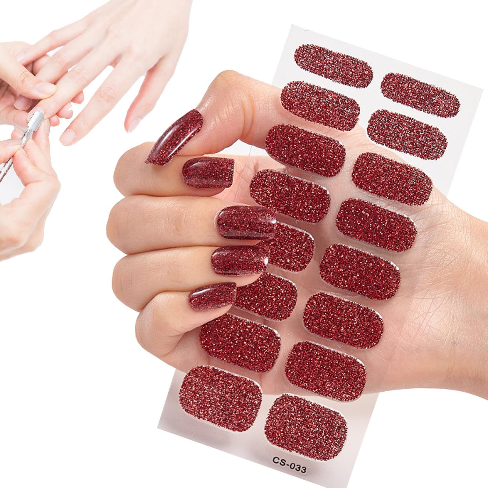 Foto 6 | Tiras De Esmalte De Uñas En Gel Semicurado Con Lima De Uñas Y Pegatinas - Venta Internacional.