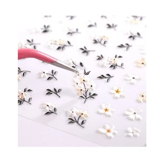Foto 4 | Decoración De Uñas Lab.g Stickers Uñas 5d Flore Arte Calcomania 4 Hojas Colores