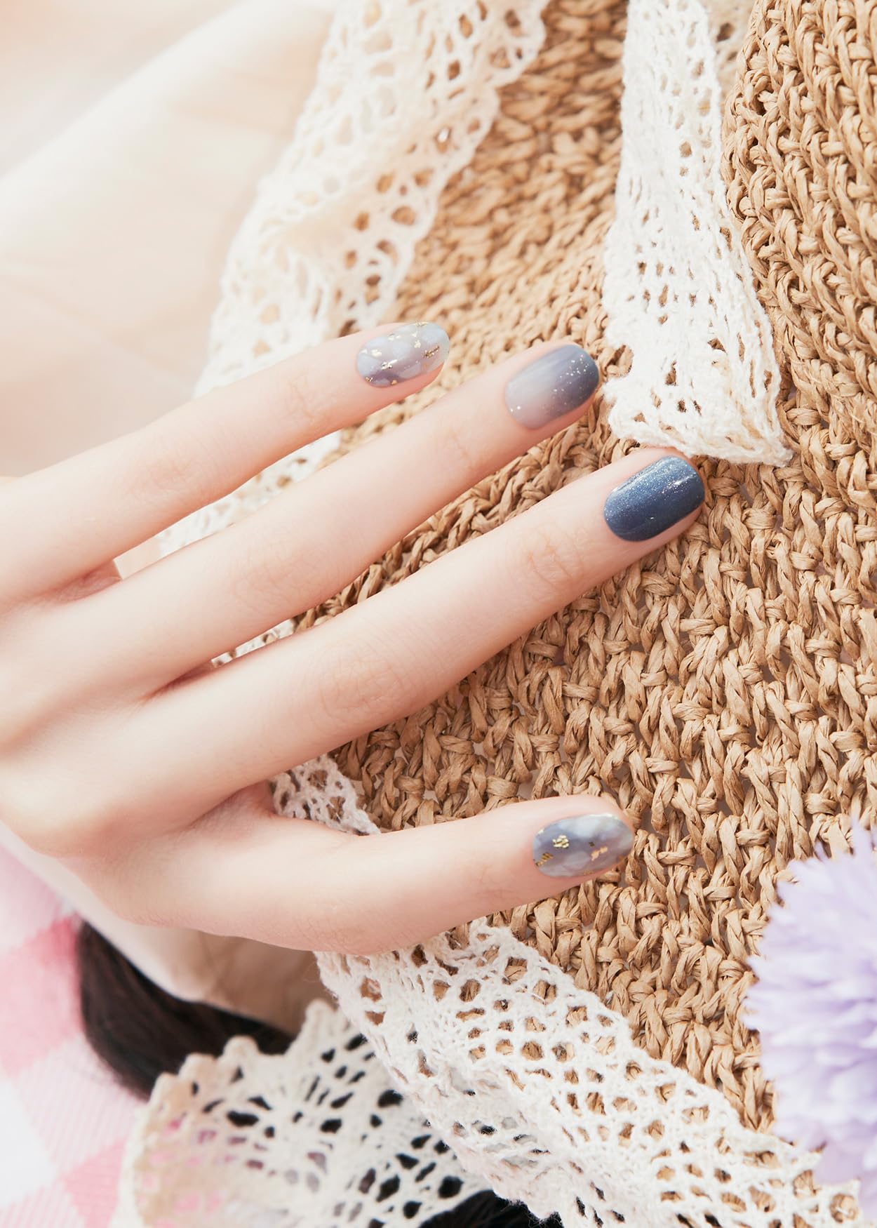 Foto 2 | Tiras De Gel Para Uñas Sohora Semicuradas N Gleam Blue Con Accesorios - Venta Internacional.