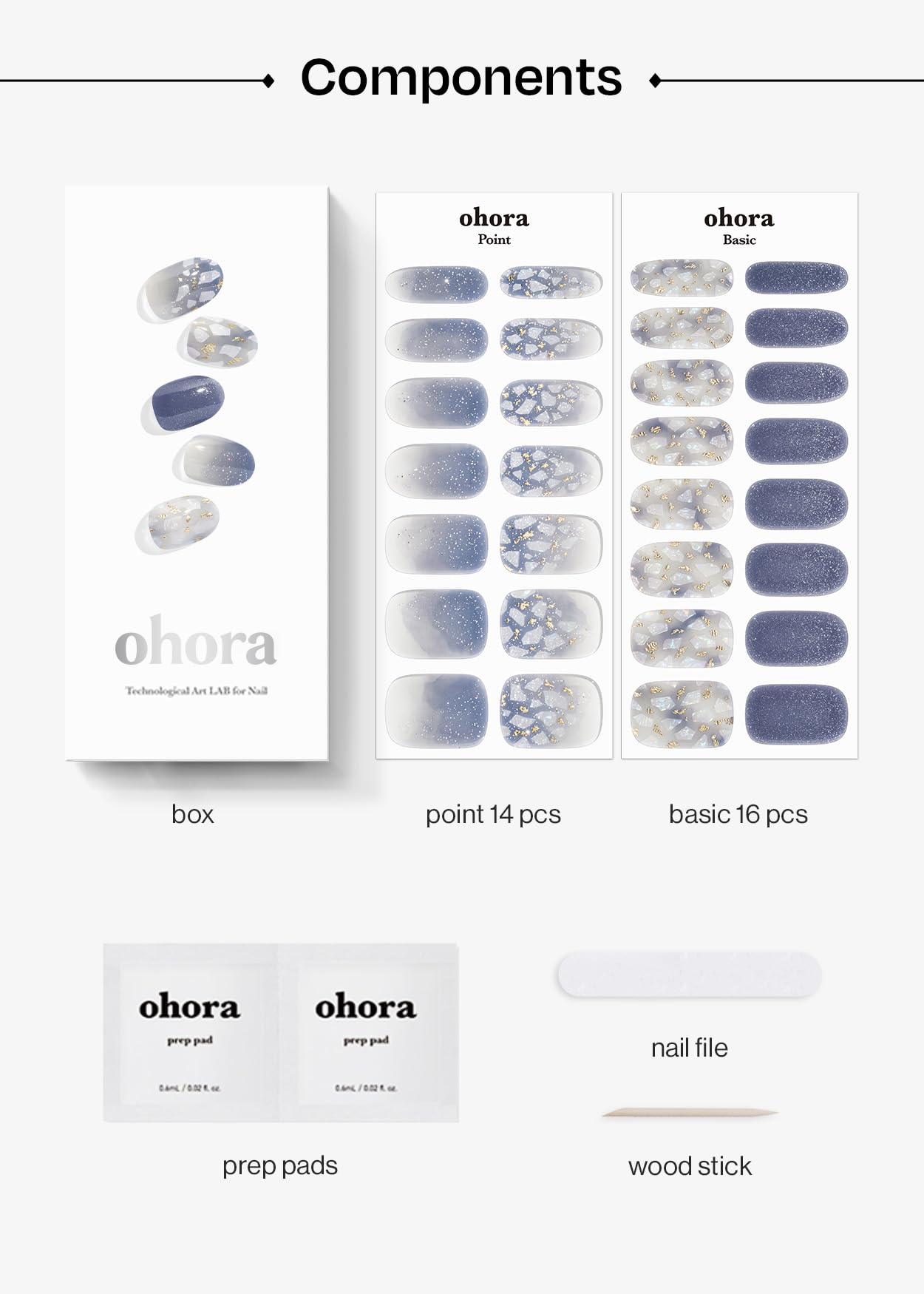 Foto 7 pulgar | Tiras De Gel Para Uñas Sohora Semicuradas N Gleam Blue Con Accesorios - Venta Internacional.