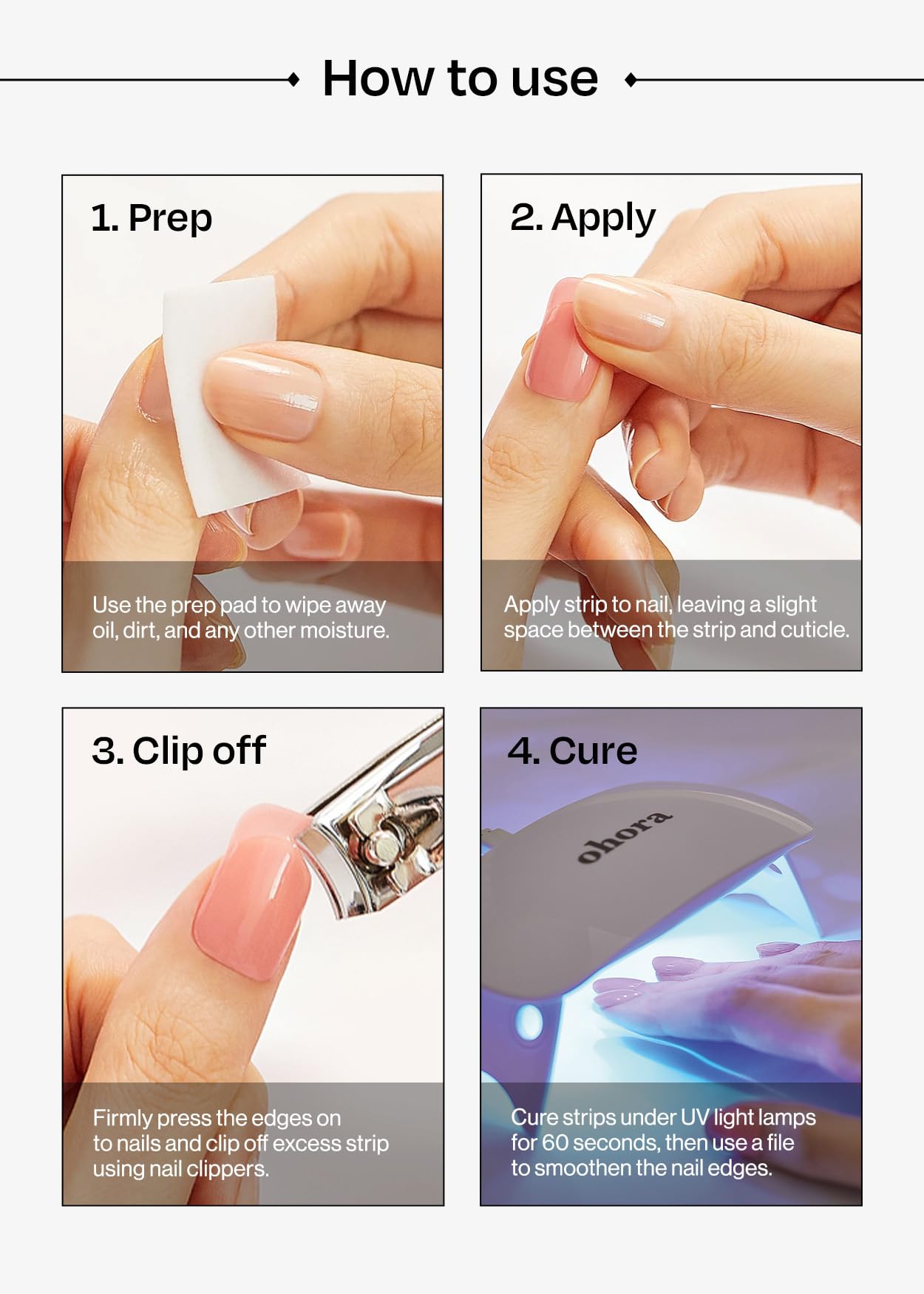 Foto 7 | Tiras De Gel Para Uñas Sohora Semicuradas N Gleam Blue Con Accesorios - Venta Internacional.