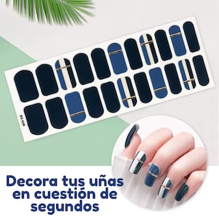 Foto 3 | Nail Art Decoración 4 Plantillas Pegatinas Uñas Diseños Nude