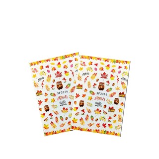Foto 1 | Juego De Pegatinas Para Uñas Huoguo Butterfly Little Daisy Maple Leaf 2 Unidades - Venta Internacional.