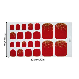 Foto 3 | Pegatinas Impermeables Para Uñas De Pies Para Decoración De Uñas Diy - Venta Internacional.