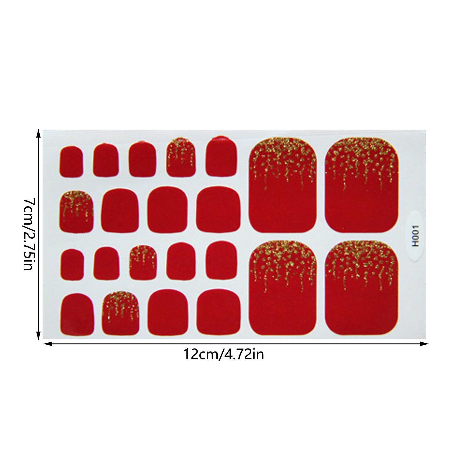 Foto 3 pulgar | Pegatinas Impermeables Para Uñas De Pies Para Decoración De Uñas Diy - Venta Internacional.