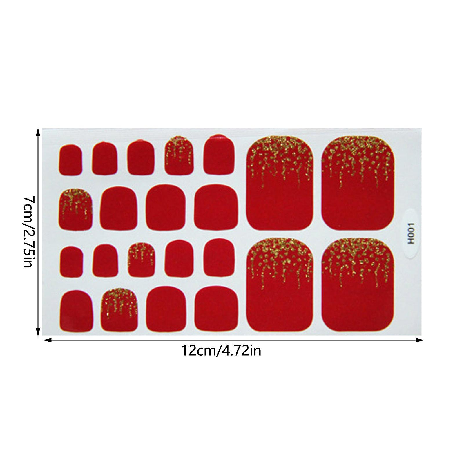 Foto 4 pulgar | Pegatinas Impermeables Para Uñas De Pies Para Decoración De Uñas Diy - Venta Internacional.