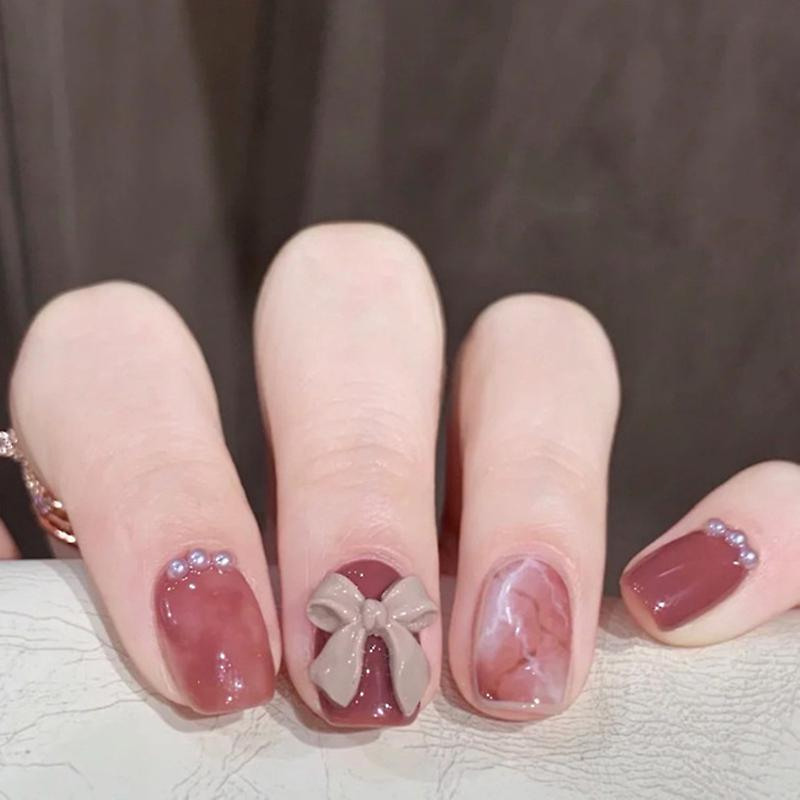 Foto 2 | Pasta De Alubias Florecientes Con Forma De Mariposa Y Diamante Fake Nails Huoguo - Venta Internacional.