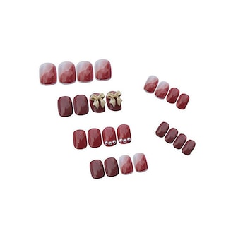 Foto 5 | Pasta De Alubias Florecientes Con Forma De Mariposa Y Diamante Fake Nails Huoguo - Venta Internacional.