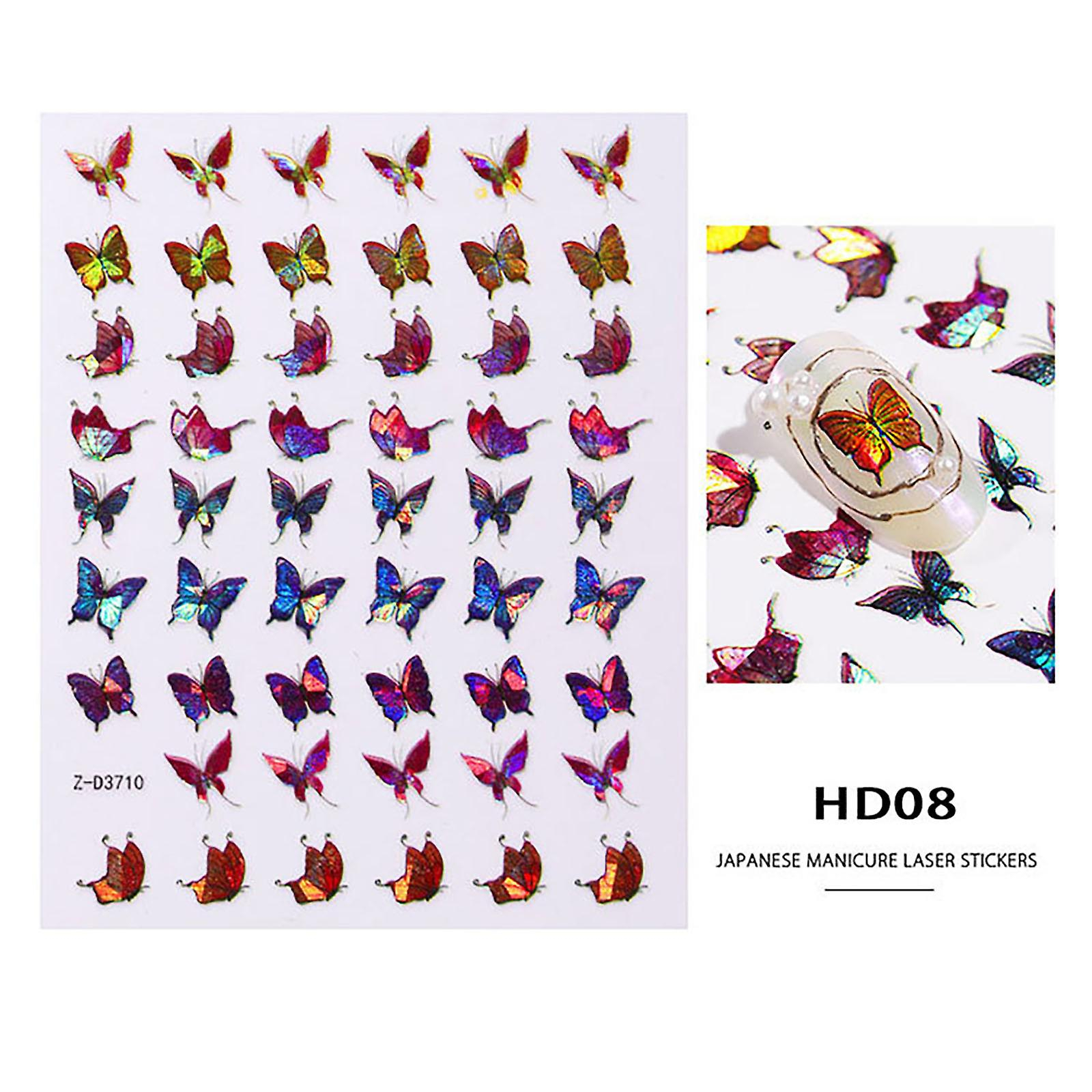 Foto 3 pulgar | Adhesivo Decorativo Para Uñas Huoguo Butterfly 3d Impermeable Para Uñas - Venta Internacional.