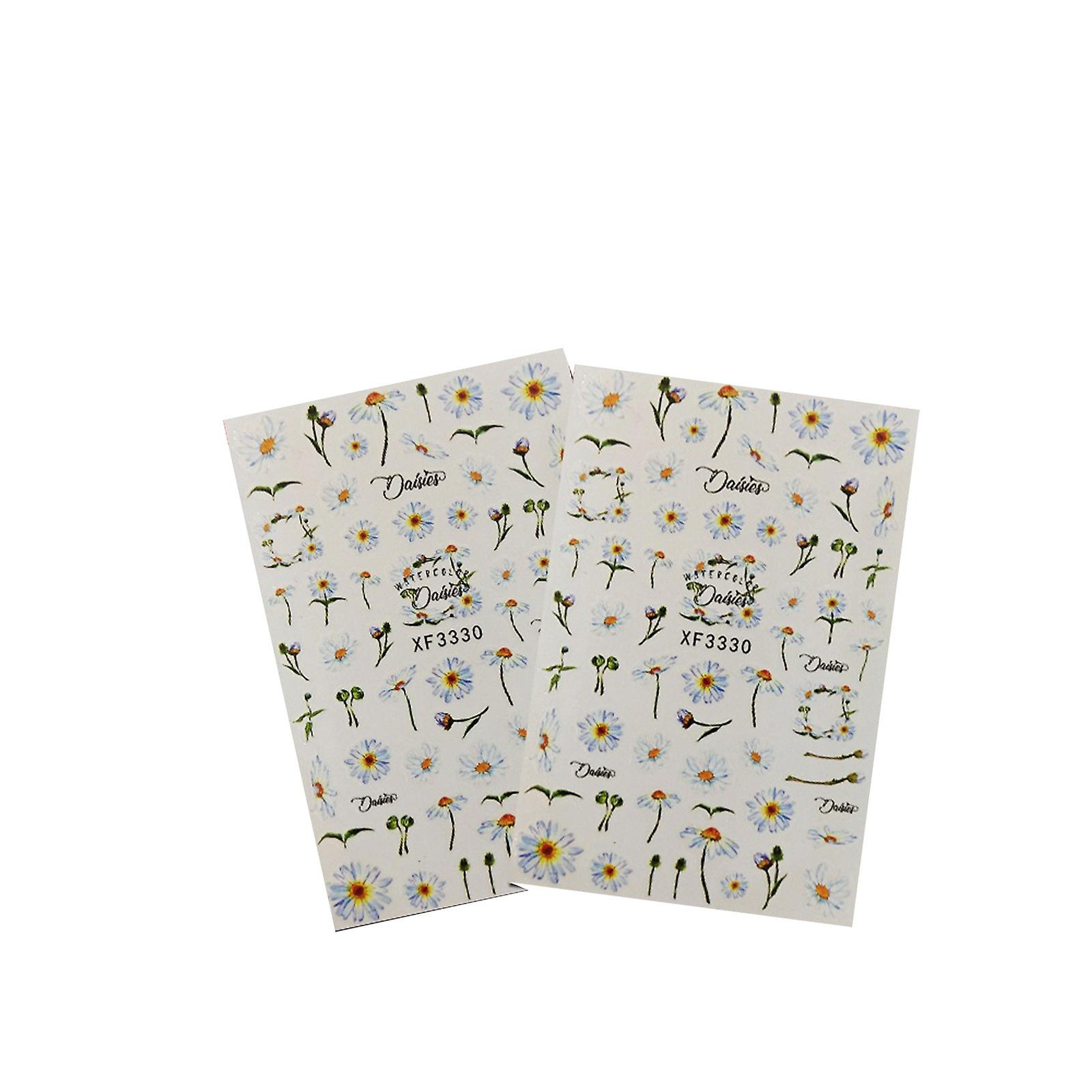 Foto 2 pulgar | Juego De Pegatinas Para Uñas Huoguo Butterfly Little Daisy Maple Leaf  2 Unidades - Venta Internacional.