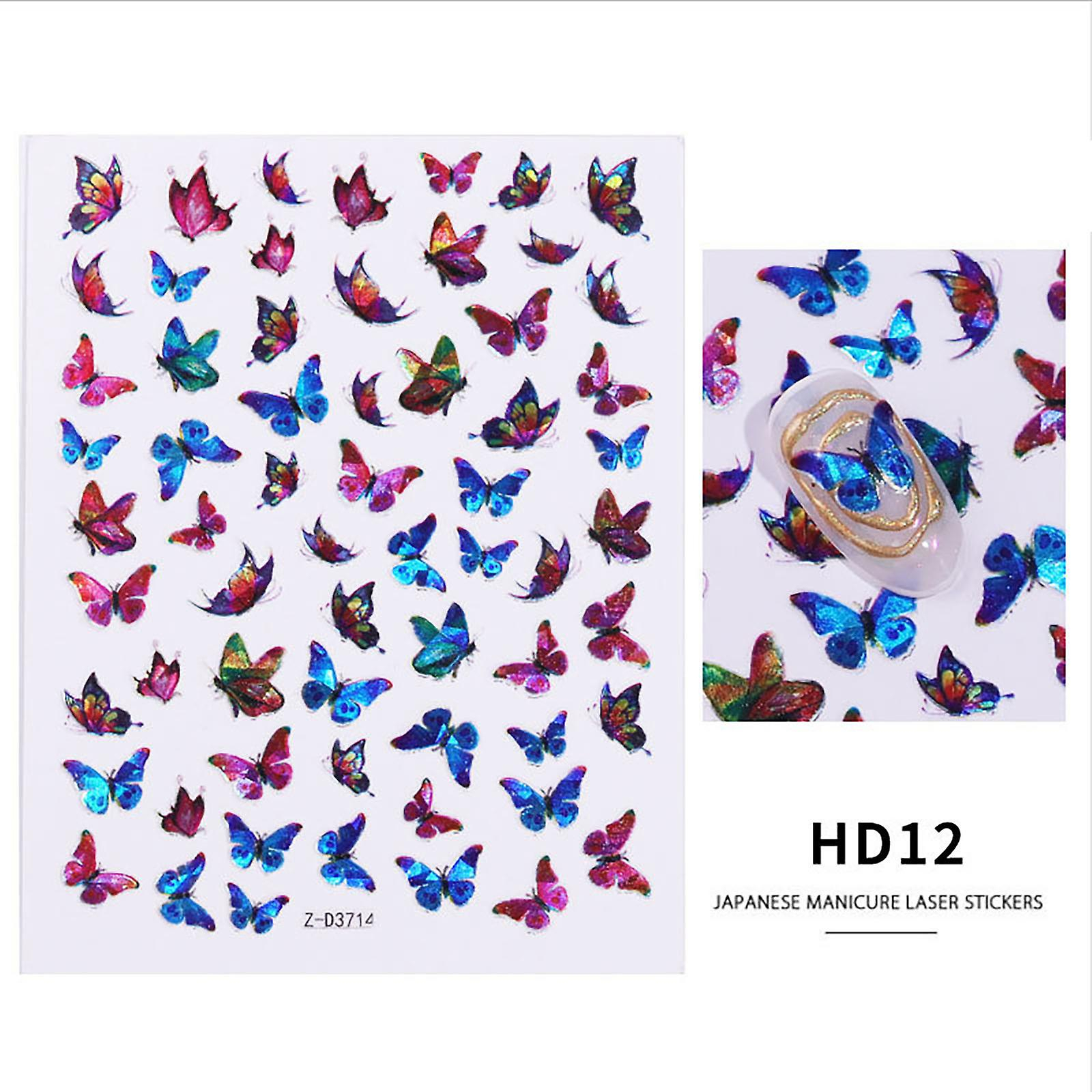 Foto 3 pulgar | Adhesivo Decorativo Para Uñas Huoguo Butterfly 3d Impermeable Para Uñas - Venta Internacional.