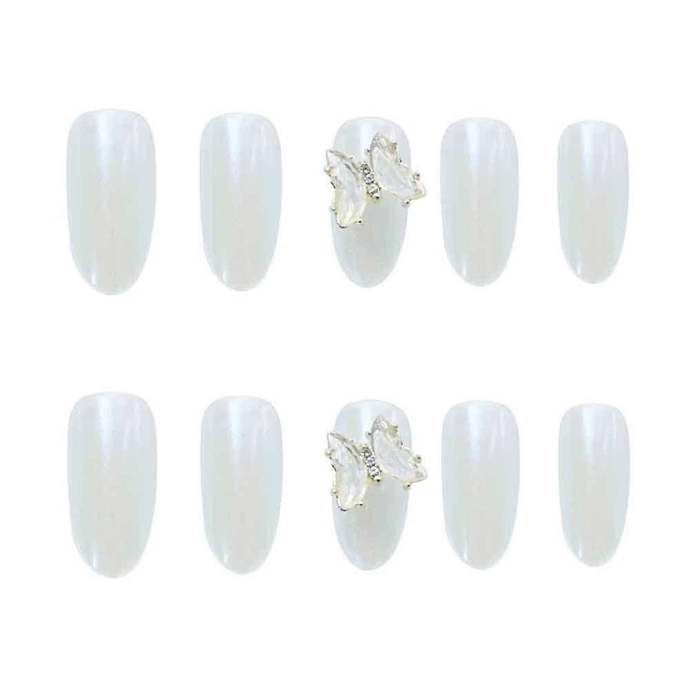 Foto 5 pulgar | Uñas Postizas Huoguo  Azul Claro  Agua  Mariposa  Aurora  Sirena - Venta Internacional.