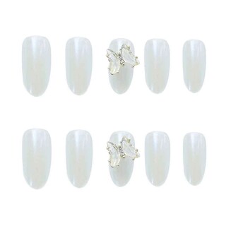 Foto 4 | Uñas Postizas Huoguo Azul Claro Agua Mariposa Aurora Sirena - Venta Internacional.