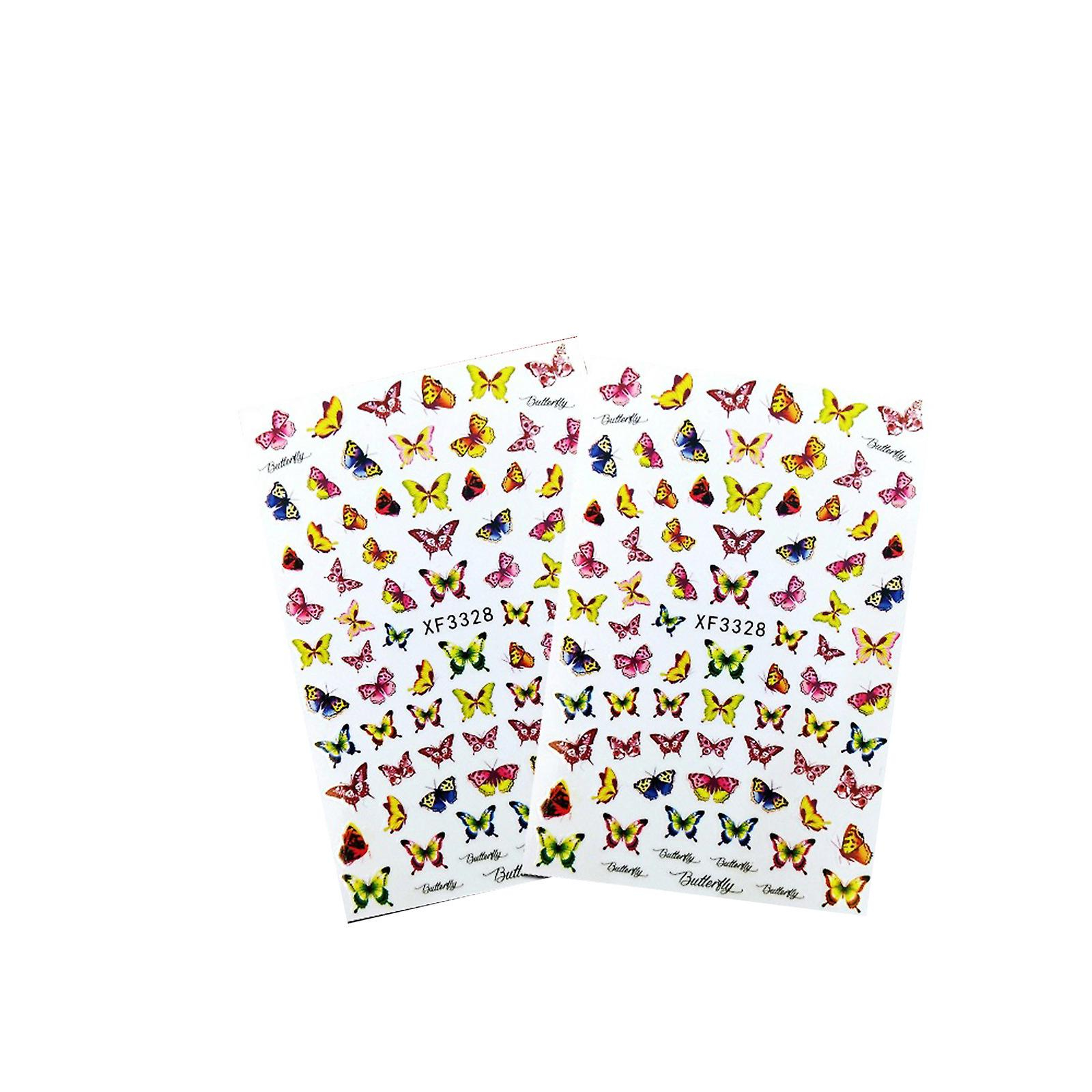 Foto 2 pulgar | Juego De Pegatinas Para Uñas Huoguo Butterfly Little Daisy Maple Leaf  2 Unidades - Venta Internacional.