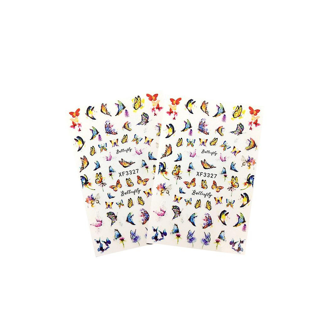 Foto 2 pulgar | Juego De Pegatinas Para Uñas Huoguo Butterfly Little Daisy Maple Leaf  2 Unidades - Venta Internacional.