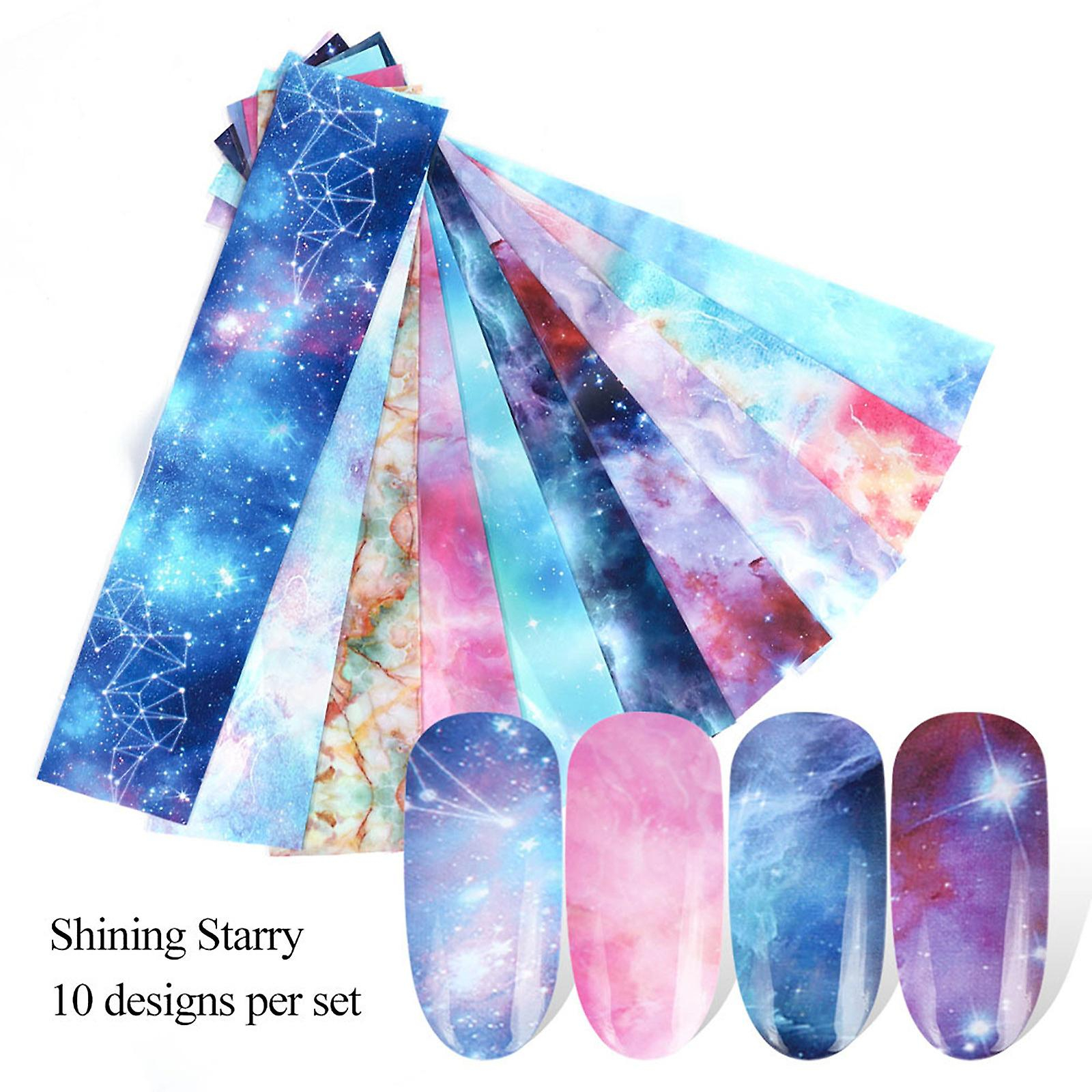 Foto 5 pulgar | Juego De Pegatinas Transferibles Para Uñas Huoguo  Juego De 10 Piezas - Venta Internacional.