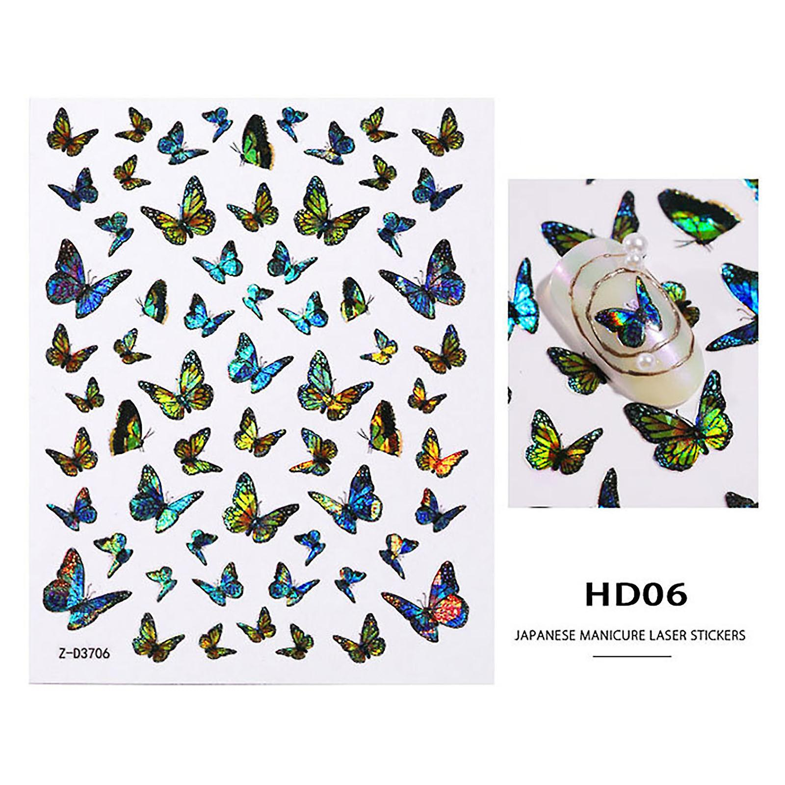Foto 3 pulgar | Adhesivo Decorativo Para Uñas Huoguo Butterfly 3d Impermeable Para Uñas - Venta Internacional.