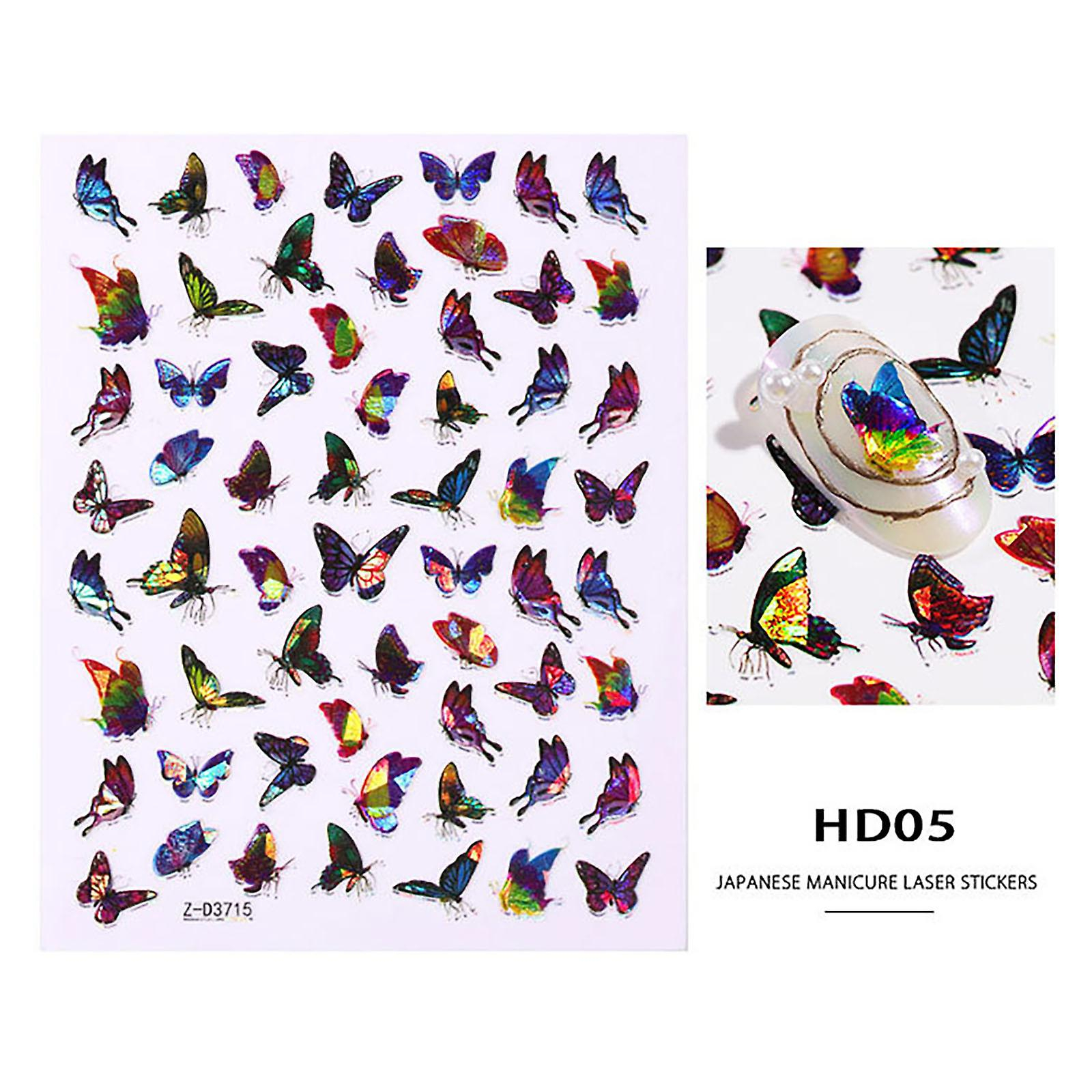Foto 2 pulgar | Adhesivo Decorativo Para Uñas Huoguo Butterfly 3d Impermeable Para Uñas - Venta Internacional.