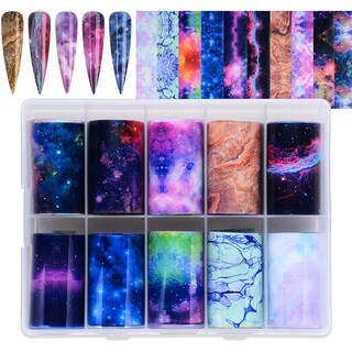 Foto 5 | Adhesivos Transferibles Para Uñas Huoguo Marble 10 Rollos Con Caja - Venta Internacional.