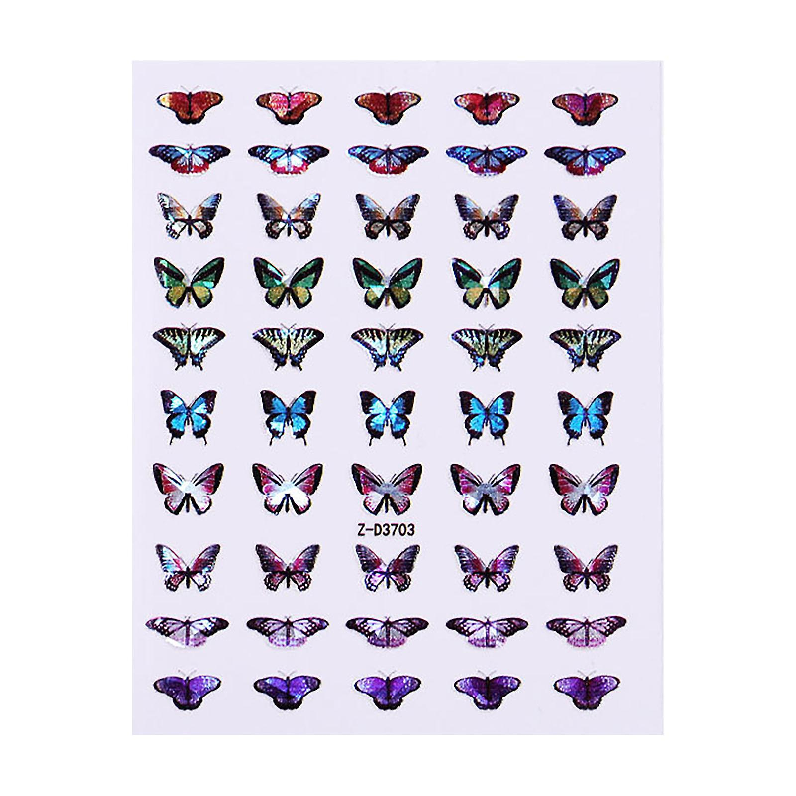 Foto 2 | Adhesivo Decorativo Para Uñas Huoguo Butterfly 3d Impermeable Para Uñas - Venta Internacional.