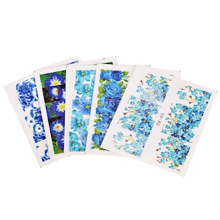 Foto 2 | Stickers para Uñas con Transferencia de Agua Flor Multicolor 50 Piezas - Venta Internacional