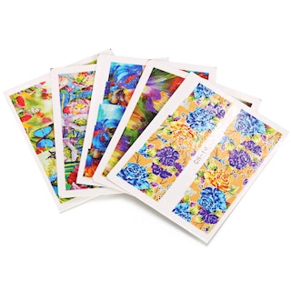 Foto 3 | Stickers para Uñas con Transferencia de Agua Flor Multicolor 50 Piezas - Venta Internacional