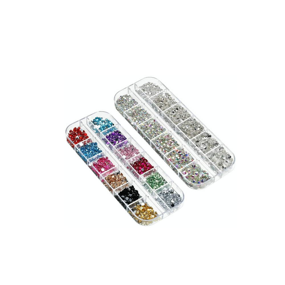 Foto 4 pulgar | Kit Strass para Decoración de Uñas Piedritas Decorativas Malubero Multicolor