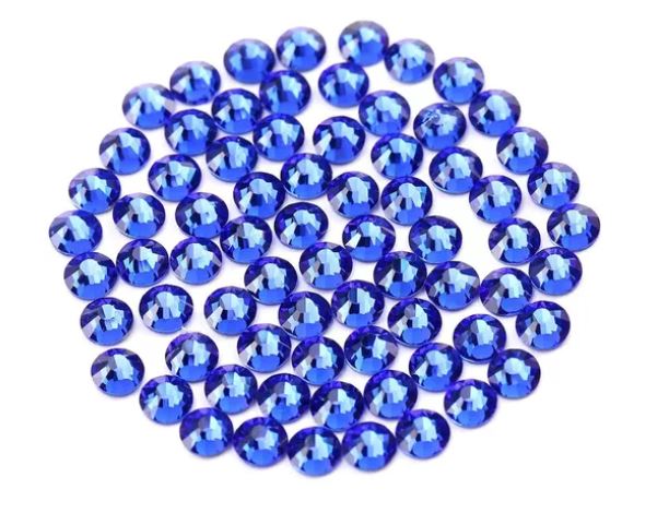 Pedrería Cristal 1440 Para Decoración De Uñas Azul