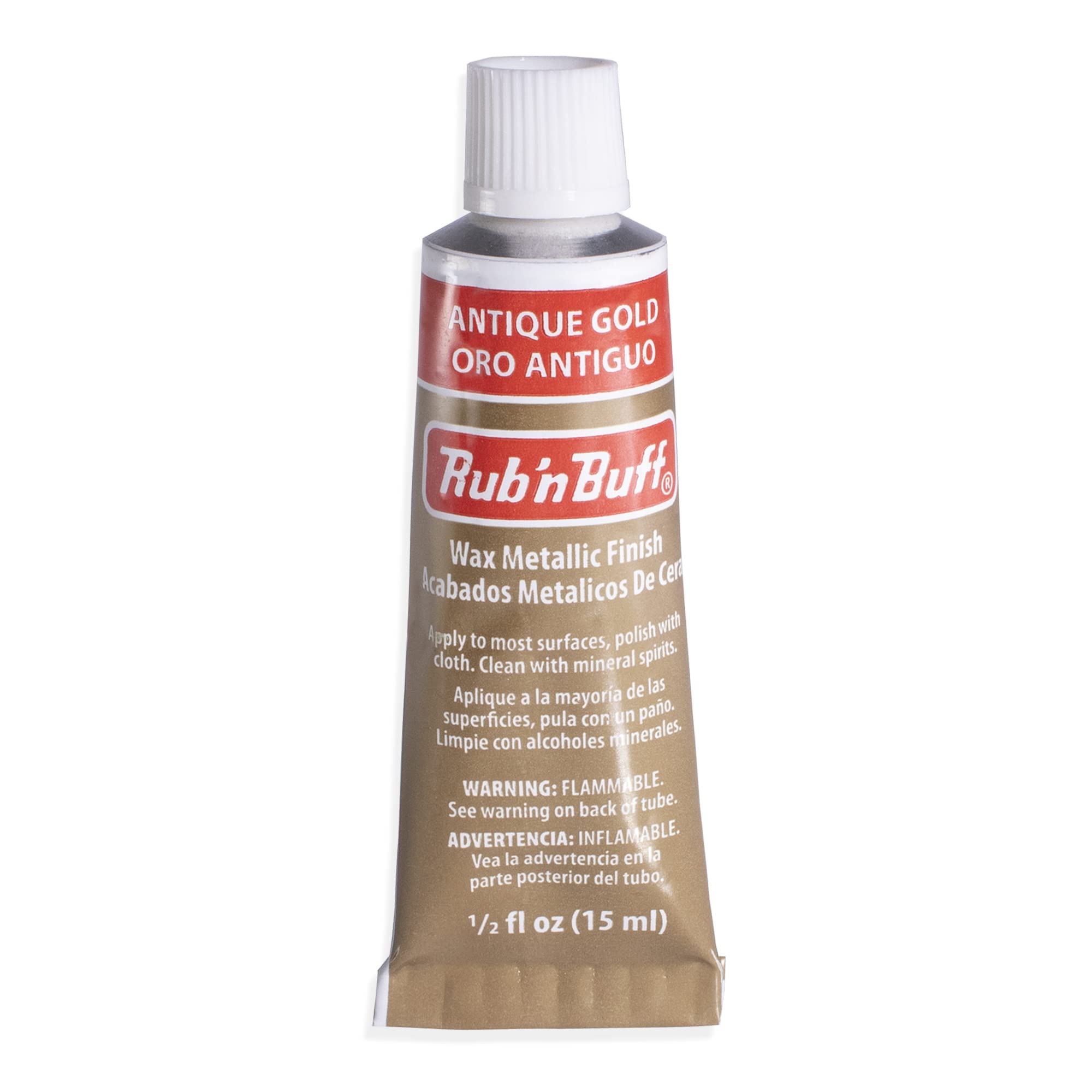 Cera Dorada Amaco Rub N Buff, Tubo Dorado Envejecido De 15 Ml - Venta Internacional.