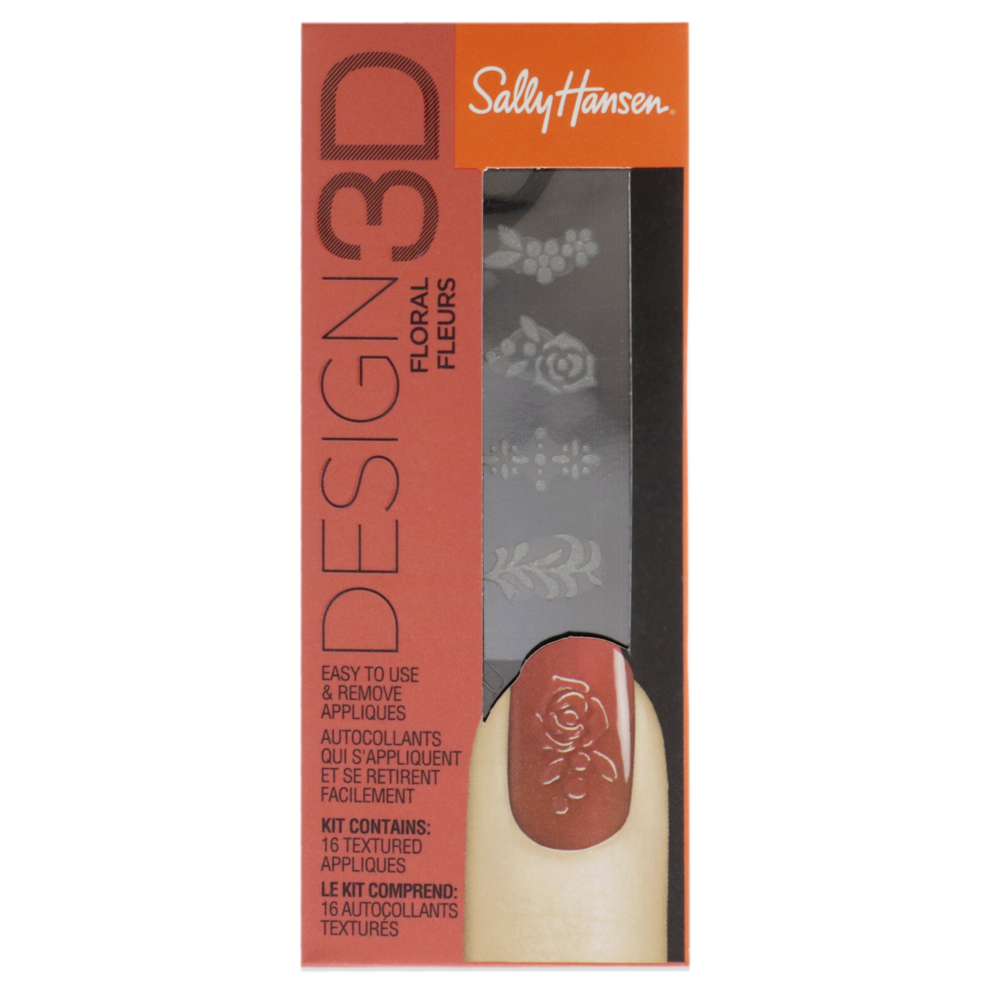 Adhesivo 3d Para Uñas 320 Floral De Sally Hansen - Venta Internacional.