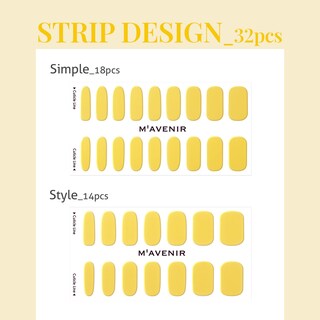 Foto 3 | Tiras De Gel Para Uñas Mavenir, Semicuradas, Color Amarillo Nuez - Venta Internacional.
