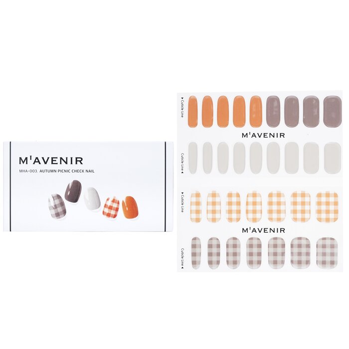 Adhesivo Para Uñas Mavenir Autumn Picnic Estampado De Cuadros - Venta Internacional