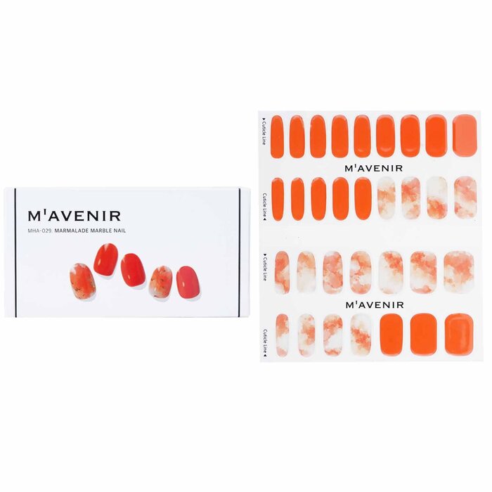 Adhesivo para Uñas Mavenir Marmalade Marble Anaranjado - Venta Internacional