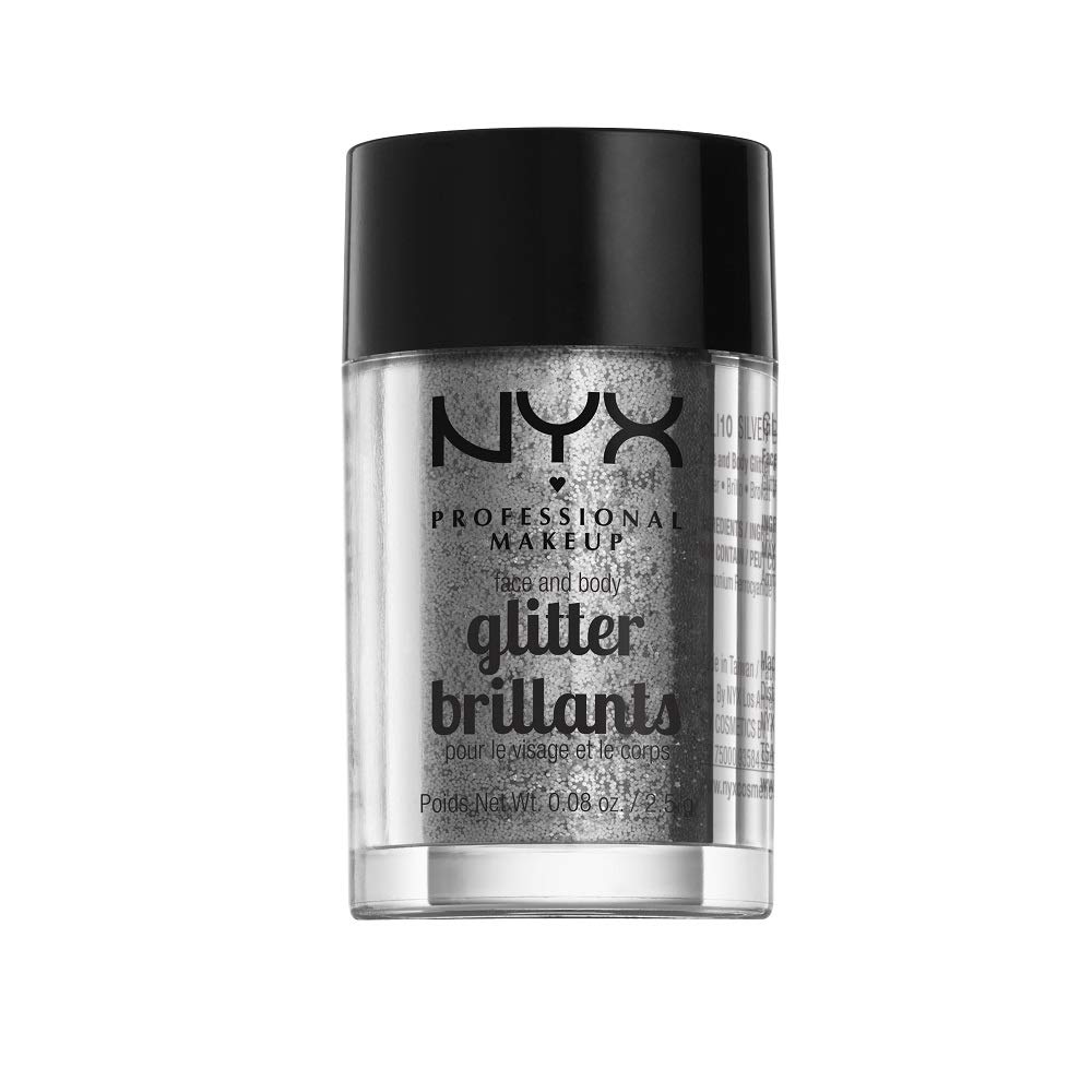 Foto 1 | Glitter Nyx Professional Makeup Face & Body Silver - Venta Internacional.
