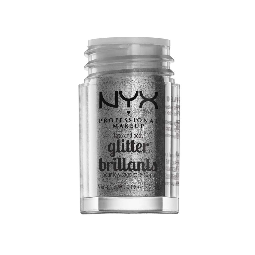 Foto 2 | Glitter Nyx Professional Makeup Face & Body Silver - Venta Internacional.