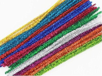 Foto 3 | Limpiapipas Carykon Con Purpurina, 30 Cm, 100 Unidades, Multicolor - Venta Internacional.