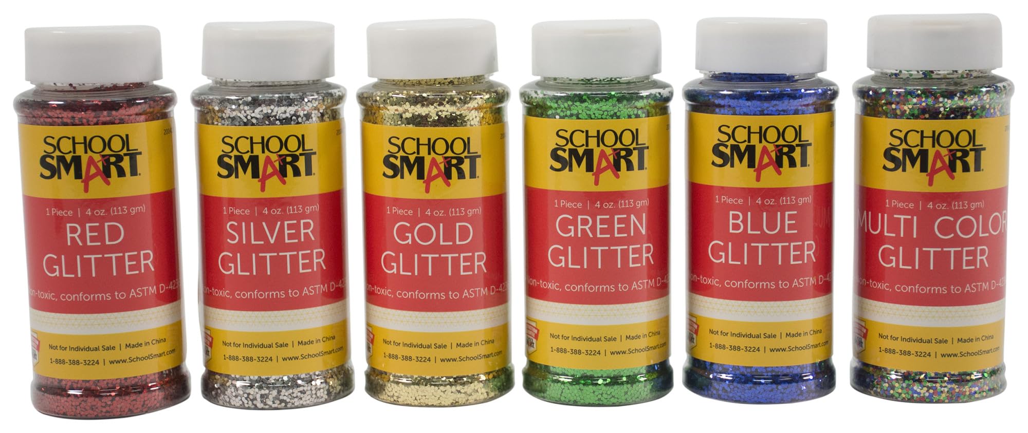 Foto 2 pulgar | Glitter School Smart Craft, 120 Ml, Colores Surtidos, Paquete De 6 - Venta Internacional.