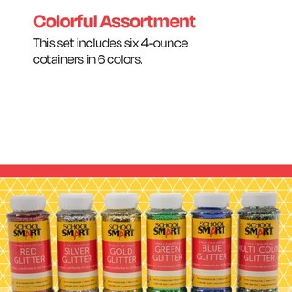 Foto 6 | Glitter School Smart Craft, 120 Ml, Colores Surtidos, Paquete De 6 - Venta Internacional.