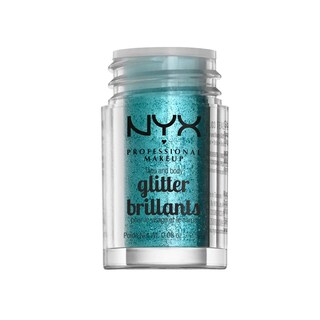 Foto 2 | Maquillaje Profesional Glitter Nyx Para Rostro Y Cuerpo, Color Verde Azulado - Venta Internacional.