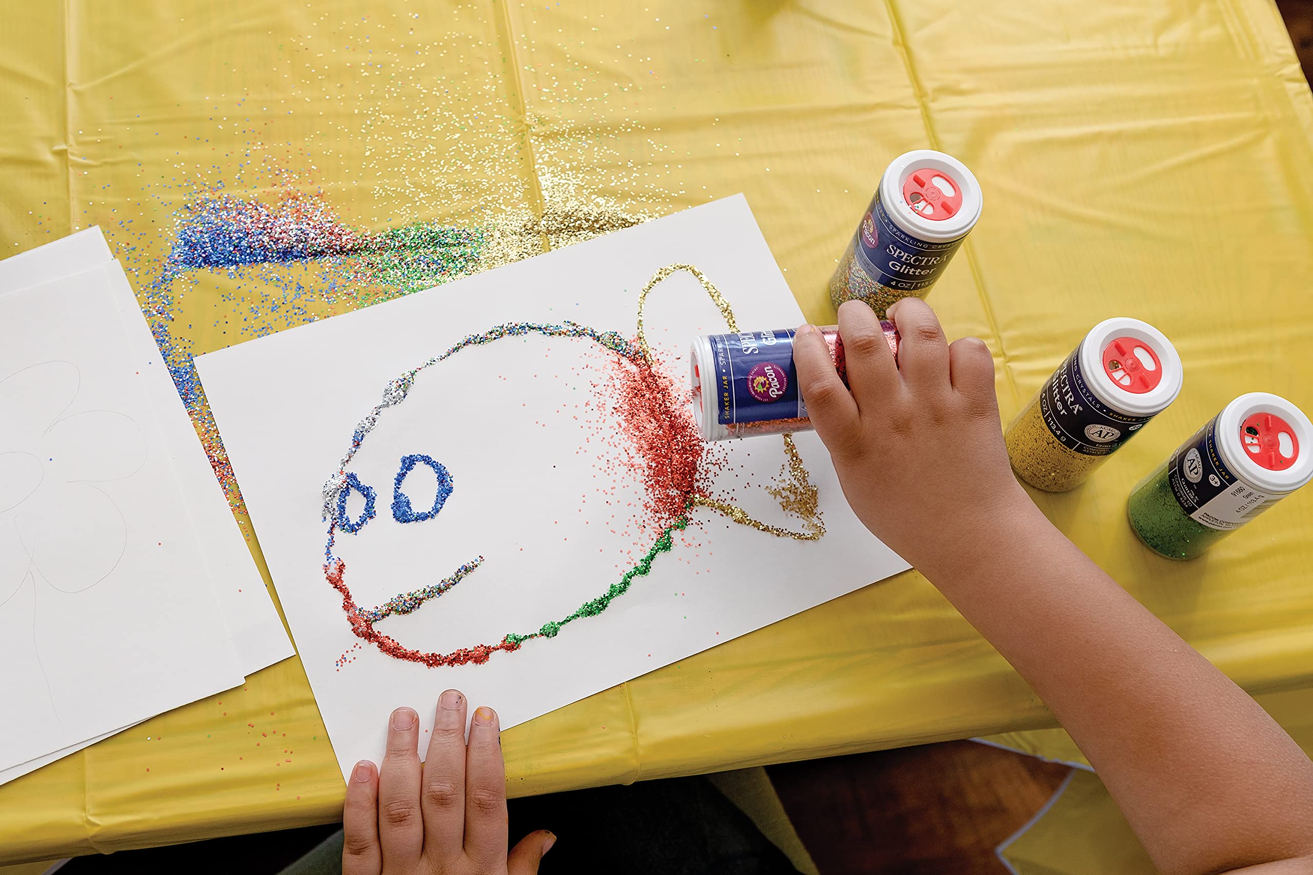 Foto 5 pulgar | Set De Purpurina Spectra Arts & Crafts, 6 Colores Surtidos, 22 Ml X 12 - Venta Internacional.