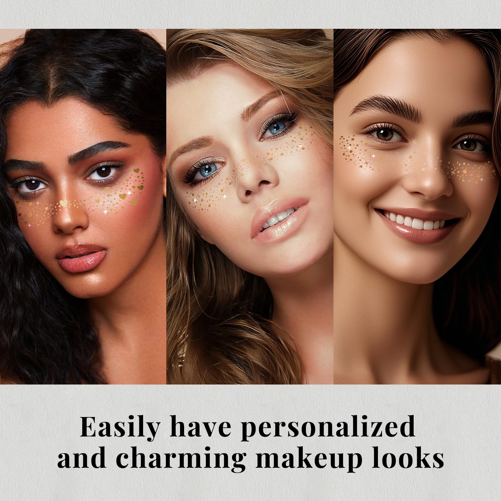 Foto 4 pulgar | Parches De Maquillaje Con Purpurina Y Pecas Besnel Gold Para Mujer X24 - Venta Internacional.