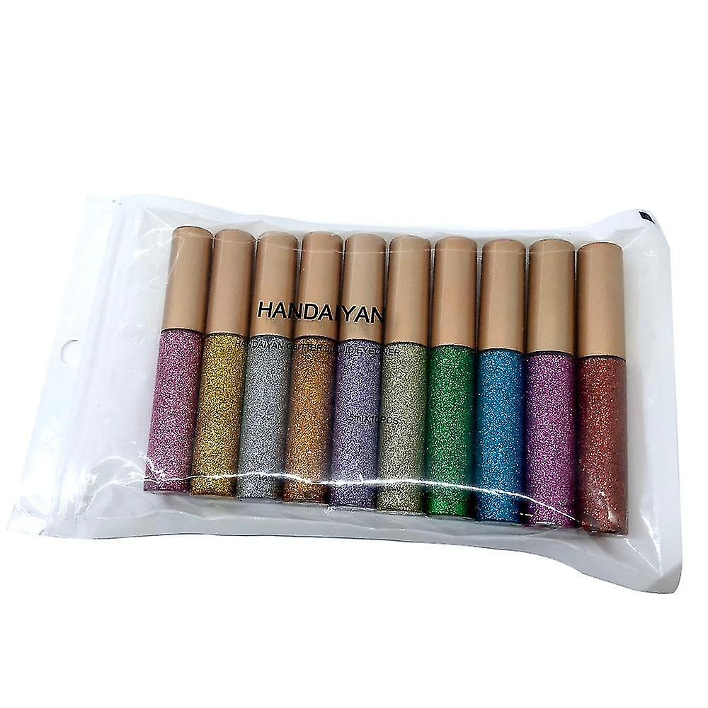 Foto 1 | Delineador De Ojos Huoguo  10 Colores  Purpurina  Líquido  Diamante Brillante  5 G - Venta Internacional.