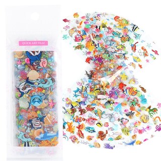 Foto 3 | Adhesivo Para Uñas Huoguo 3d Christmas Underwater World X10 - Venta Internacional.