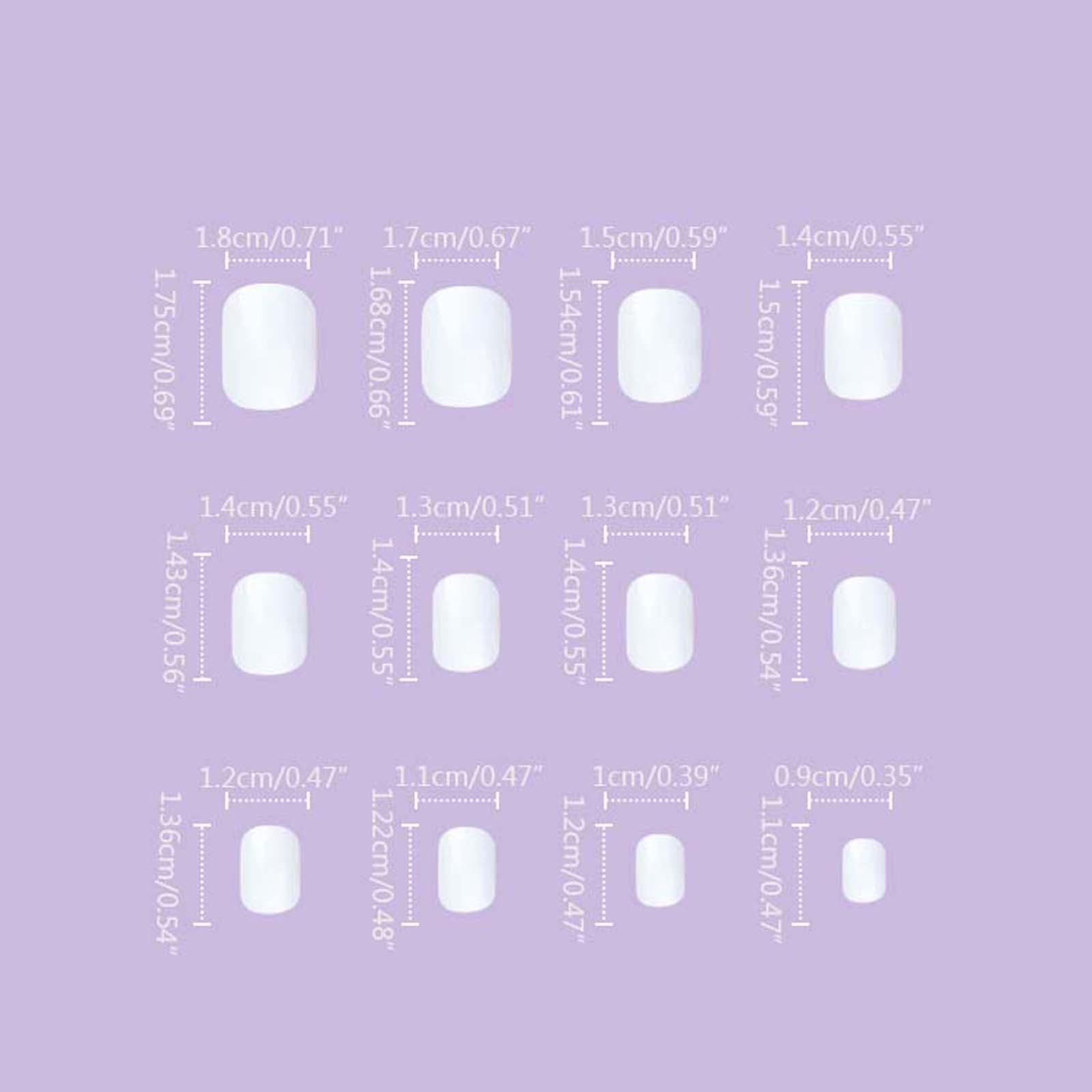 Foto 3 pulgar | Parche De Uñas Postizas Para Uñas  3 Ml  Estampado De Flores Con Tinta  24 Unidades  Huoguo - Venta Internacional.