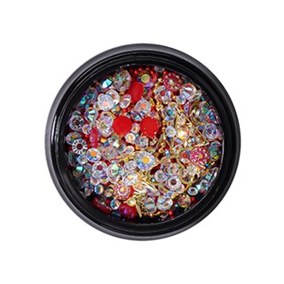 Foto 1 | Set De Accesorios Para Decoración De Uñas Piedras De Cristal Mixto Perlas Y Bolas De Acero - Venta Internacional.