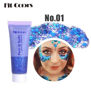 Foto 2 | Gel De Maquillaje Con Purpurina Huoguo Bright Polarized Para Rostro Cuerpo Y Labios - Venta Internacional.